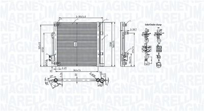 кондензатор, климатизация MAGNETI MARELLI 350203107800
