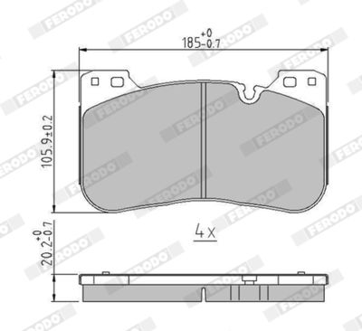 SET PLACUTE FRANA FRANA DISC FERODO FDB5301 2