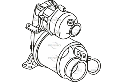 Filtr sadzy / filtr cząstek stałych, układ wydechowy FENNO 04L131670BX