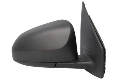 Zijspiegel Rechts (elektrisch, in reliëf, under-coated) past: CITROEN C1 II  PEUGEOT 108  TOYOTA AYGO II, AYGO X 04.14-