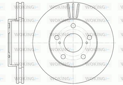 WOKING D6580.10 Тормозные диски для TOYOTA PREVIA I (_R1_, _R2_) 2.4 4WD (TCR21_, TCR20_) WOKING D6580.10 Тормозные диски для TOYOTA PREVIA I (_R1_, _R2_) 2.4 4WD (TCR21_, TCR20_)