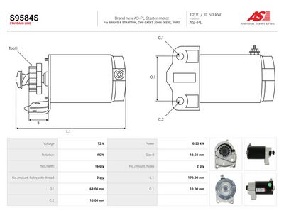 Starter AS-PL S9584S