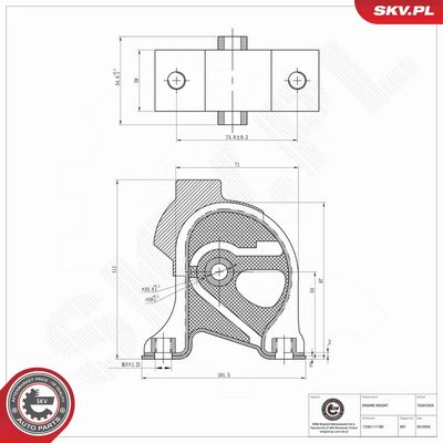 SUPORT MOTOR ESEN SKV 75SKV263 4