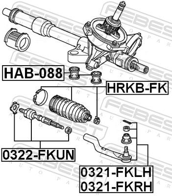 Наконечник поперечной рулевой тяги 0321-FKRH