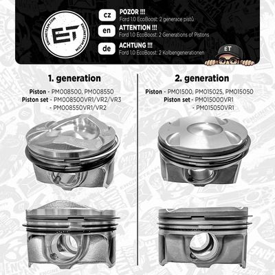 SET PISTOANE ET ENGINETEAM PM008500VR3 6