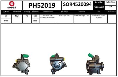 HYDRAULIKPUMPE LENKUNG EAI PH52019