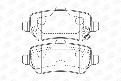 BREMSBELAGSATZ SCHEIBENBREMSE CHAMPION 573122CH 1