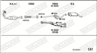 Изпускателна система WALKER SA30264