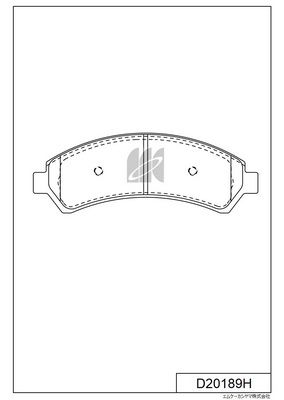 Комплект тормозных колодок, дисковый тормоз MK Kashiyama D20189H для CHEVROLET S10