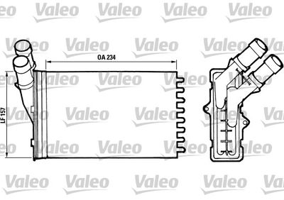 VALEO 812005 Радиатор печки  для PEUGEOT 306 (Пежо 306)
