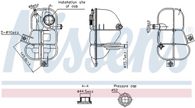 Expansionskärl, kylvätska NISSENS 996253