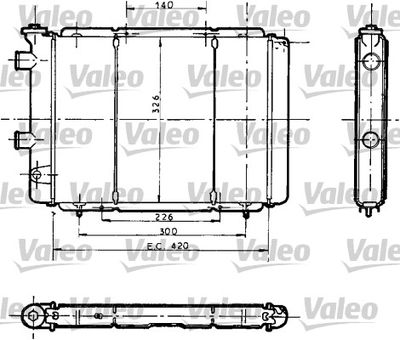VALEO 730012 Радіатор охолодження двигуна для RENAULT (Рено)