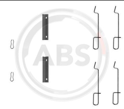 Комплектующие, колодки дискового тормоза A.B.S. 1125Q для RENAULT 9