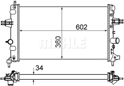 Радиатор, охлаждение двигателя WILMINK GROUP WG2183772 для OPEL ASTRA