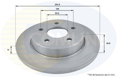 спирачен диск COMLINE ADC1228