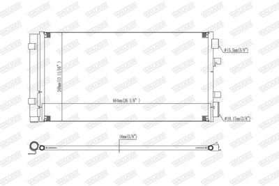 CONDENSATOR CLIMATIZARE WALKER WCD00322 6