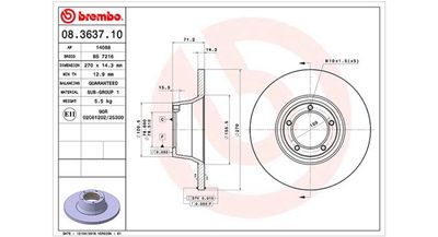 Tarcza hamulcowa MAGNETI MARELLI 360406024400