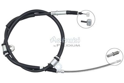 Тросик, cтояночный тормоз ASHUKI by Palidium ASH3-1671 для HYUNDAI TRAJET