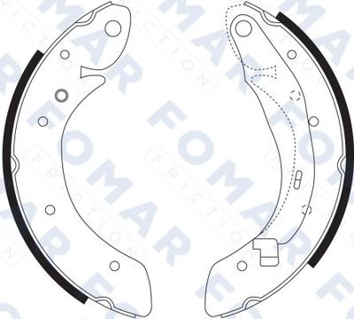 Комплект тормозных колодок FOMAR Friction FO 9068 для RENAULT SCÉNIC