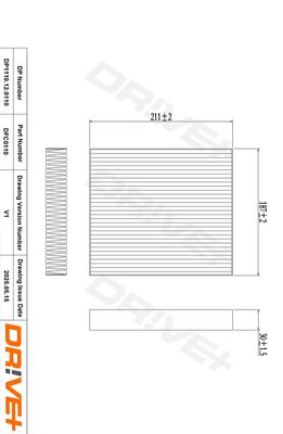 FILTRU AER HABITACLU DR!VE+ DP1110120110 5
