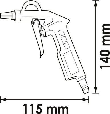 Vigor - Vyfukovacia pištoľ ∙ dlhá 115mm