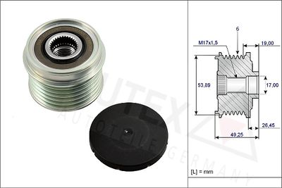 Механизм свободного хода генератора AUTEX 654818 для SUZUKI JIMNY