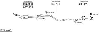ABGASANLAGE BOSAL SYS18018