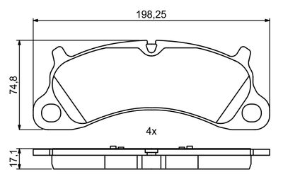 SET PLACUTE FRANA FRANA DISC BOSCH 0986494806 6