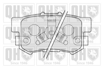 Комплект тормозных колодок, дисковый тормоз QUINTON HAZELL BP1590 для HONDA FR-V