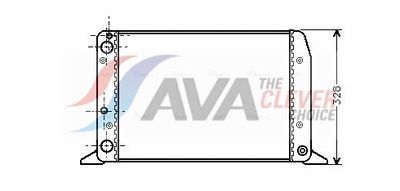 радиатор, охлаждане на двигателя AVA Clever Choice AIA2028