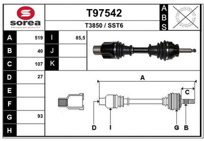 ANTRIEBSWELLE EAI T97542