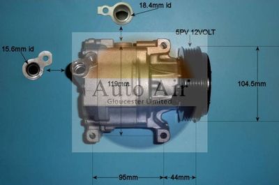 Compressor, air conditioning Auto Air Gloucester 14-0214