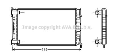 Радиатор, охлаждение двигателя AVA QUALITY COOLING CN2144 для CITROËN XM