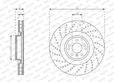 BREMSSCHEIBE FERODO DDF2207C1 2