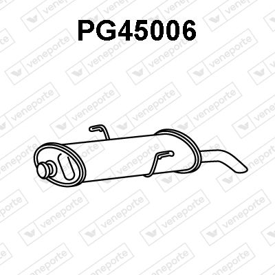 VENEPORTE PG45006 Глушитель выхлопных газов  для PEUGEOT 306 Break (7E, N3, N5) 2.0 HDI 90