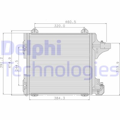 DELPHI TSP0225089 Радиатор кондиционера  для RENAULT RAPID (Рено Рапид)