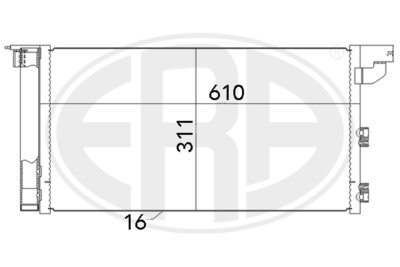 Конденсатор, кондиционер WILMINK GROUP WG2016615 для FIAT PANDA