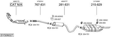 Изпускателна система BOSAL SYS06027