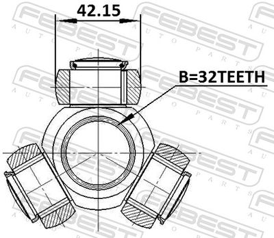 Spider Assembly, drive shaft 0116-ASV50