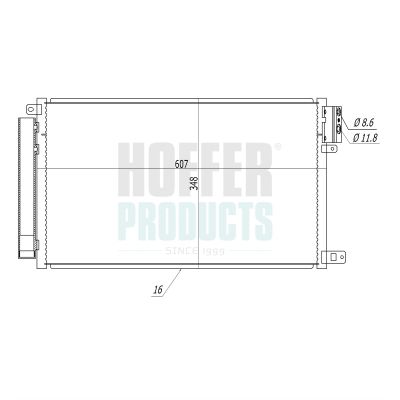 CONDENSATOR CLIMATIZARE HOFFER 991255