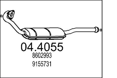 Катализатор MTS 04.4055 для VOLVO S70