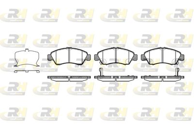 Комплект тормозных колодок, дисковый тормоз ROADHOUSE 2419.22 для HONDA INSIGHT