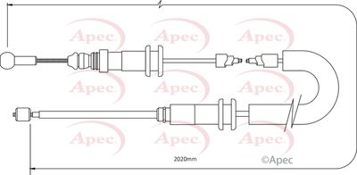 APEC Cable Pull, parking brake CAB1374