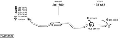 Układ wydechowy BOSAL SYS18632