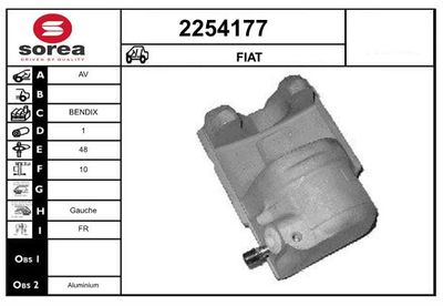 Тормозной суппорт EAI 2254177 для FIAT 125