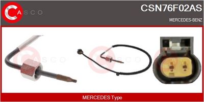 SENZOR TEMPERATURA GAZE EVACUARE CASCO CSN76F02AS