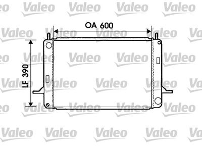 Радиатор, охлаждение двигателя VALEO 734774 для FORD SCORPIO