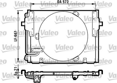 VALEO 816981 Радіатор кондиціонера для BMW (Бмв)