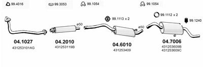 SISTEM DE ESAPAMENT ASSO ART0257