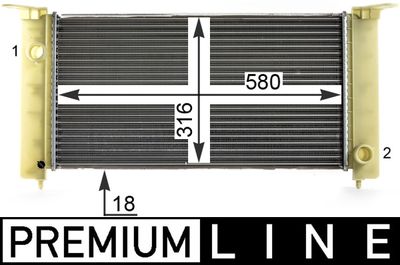 Radiateur - CR1992000P - MAHLE